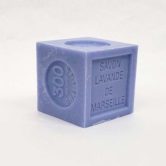 Perfumed Marseille soap block - 300g - La Licorne: 300g / Blue Lavender