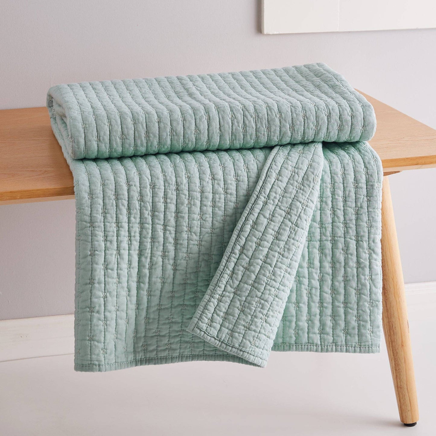 Cross Stitch Quilted Throw: Spa