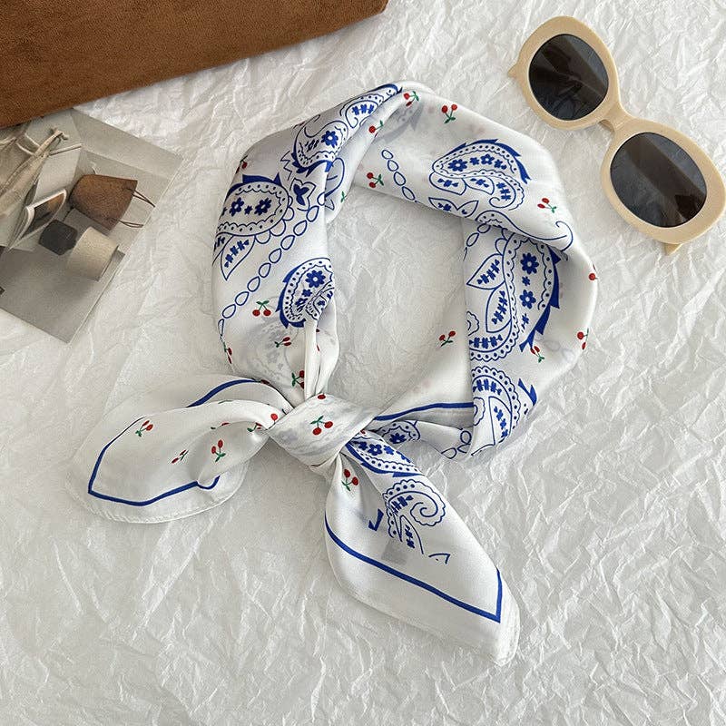 Neck Tie Square Scarf _AL-931148: Orange