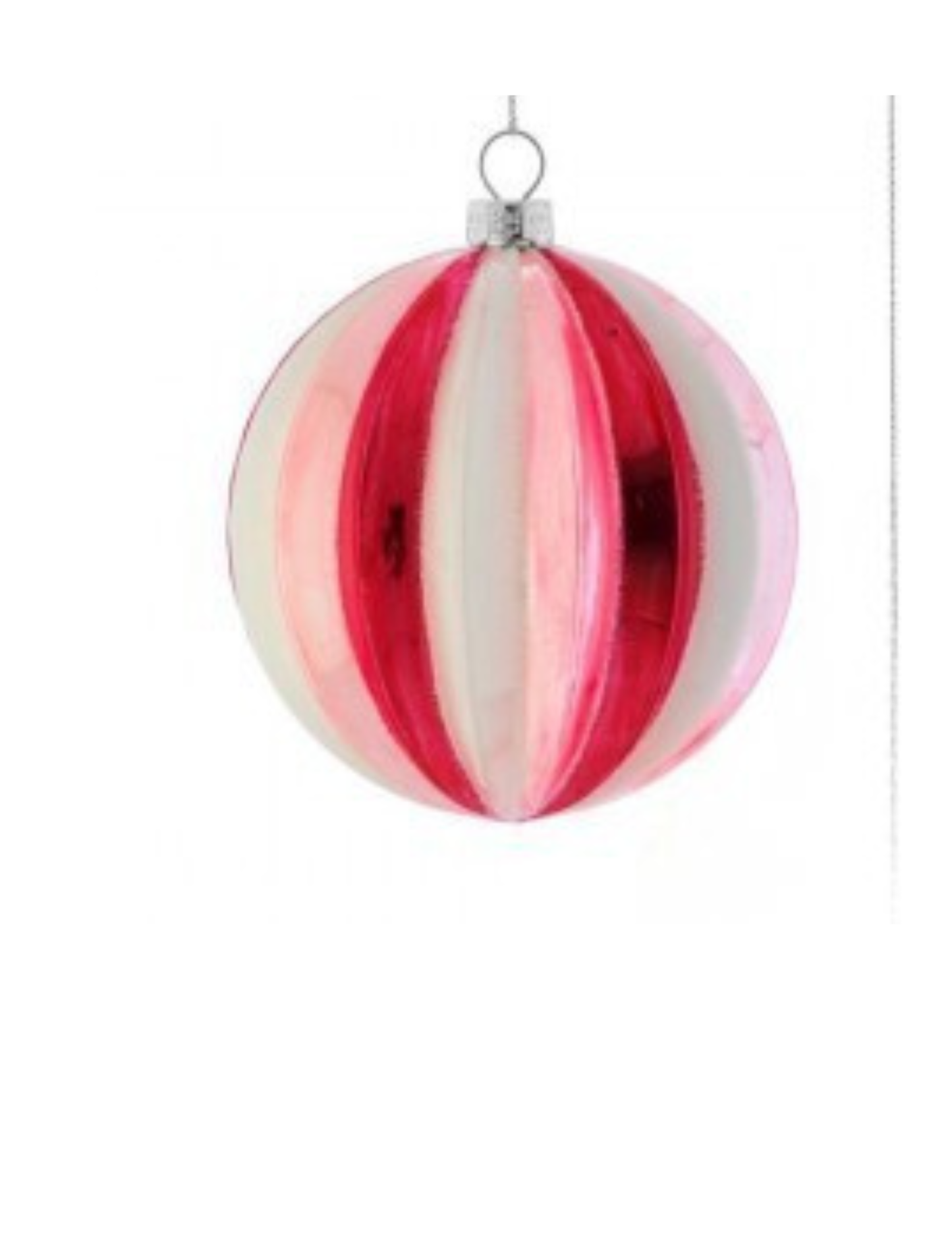 RIDGE BALL/ONION ORNAMENT (4-4.5" GLASS)