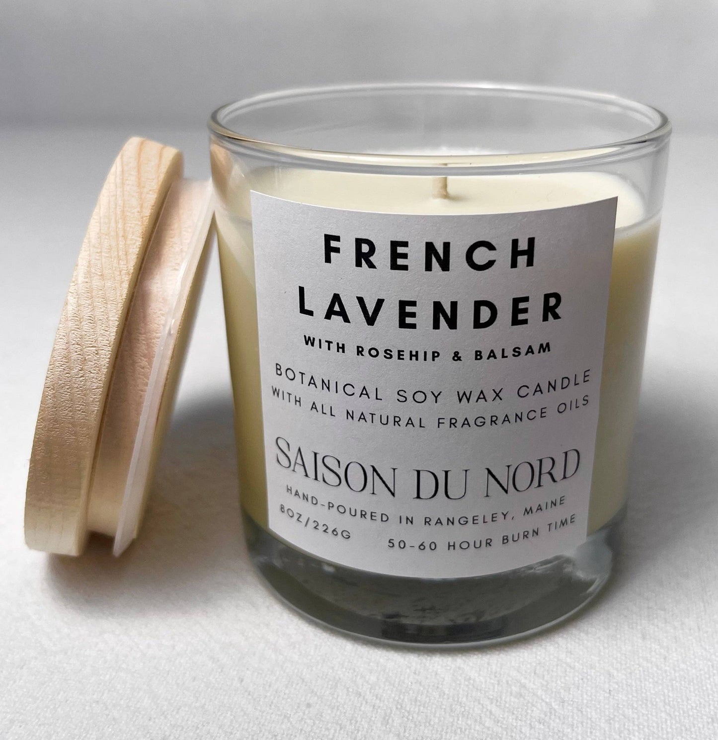 French Lavender Soy Wax Candle: 8oz Jar