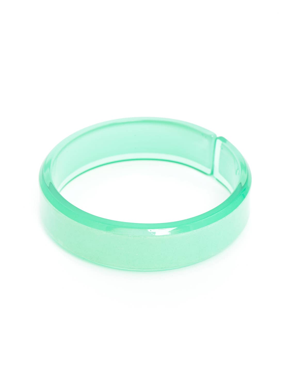 Party Resin Acrylic Stacking Bangle Bracelet: Green