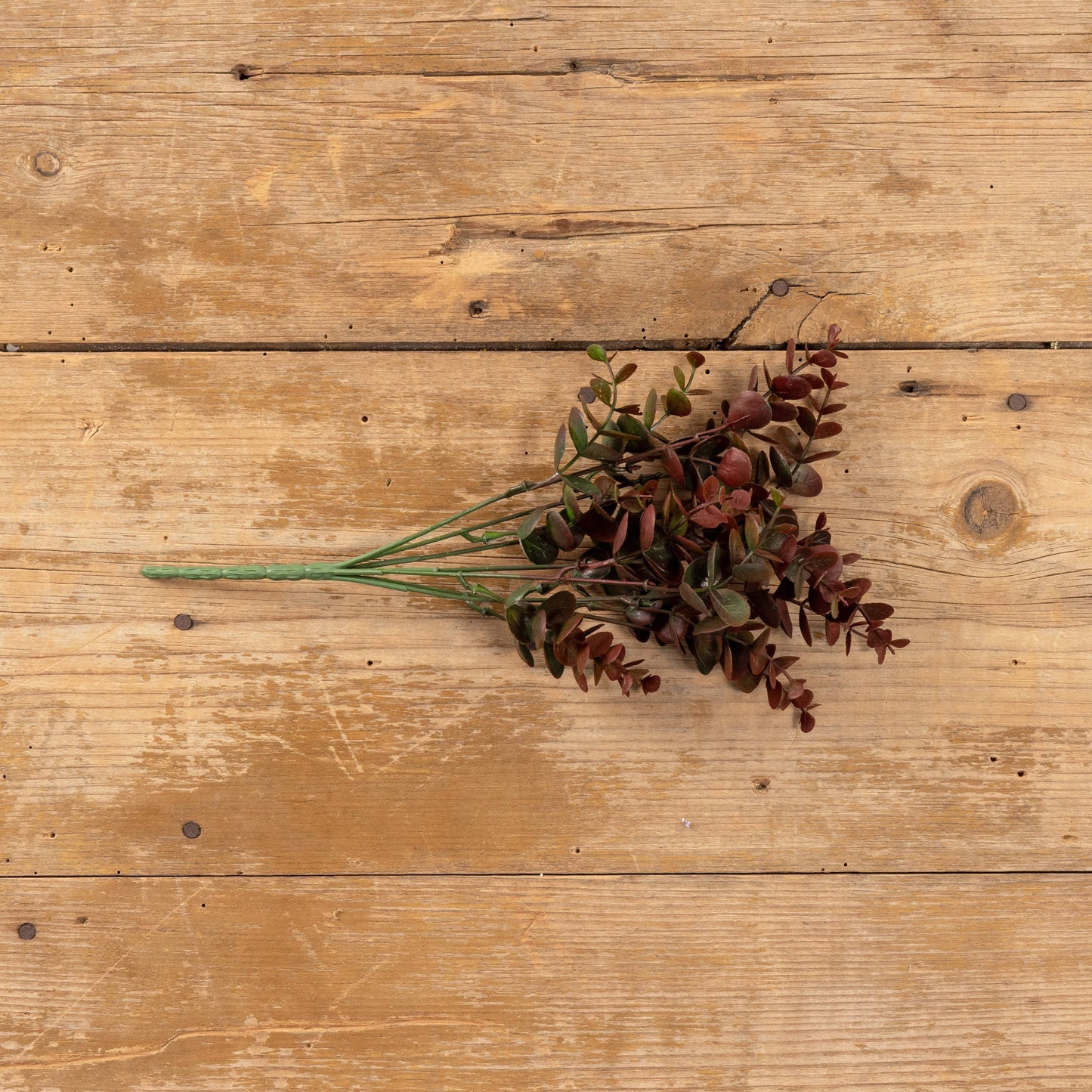14" MAROON EUCALYPTUS LEAF SPRAY