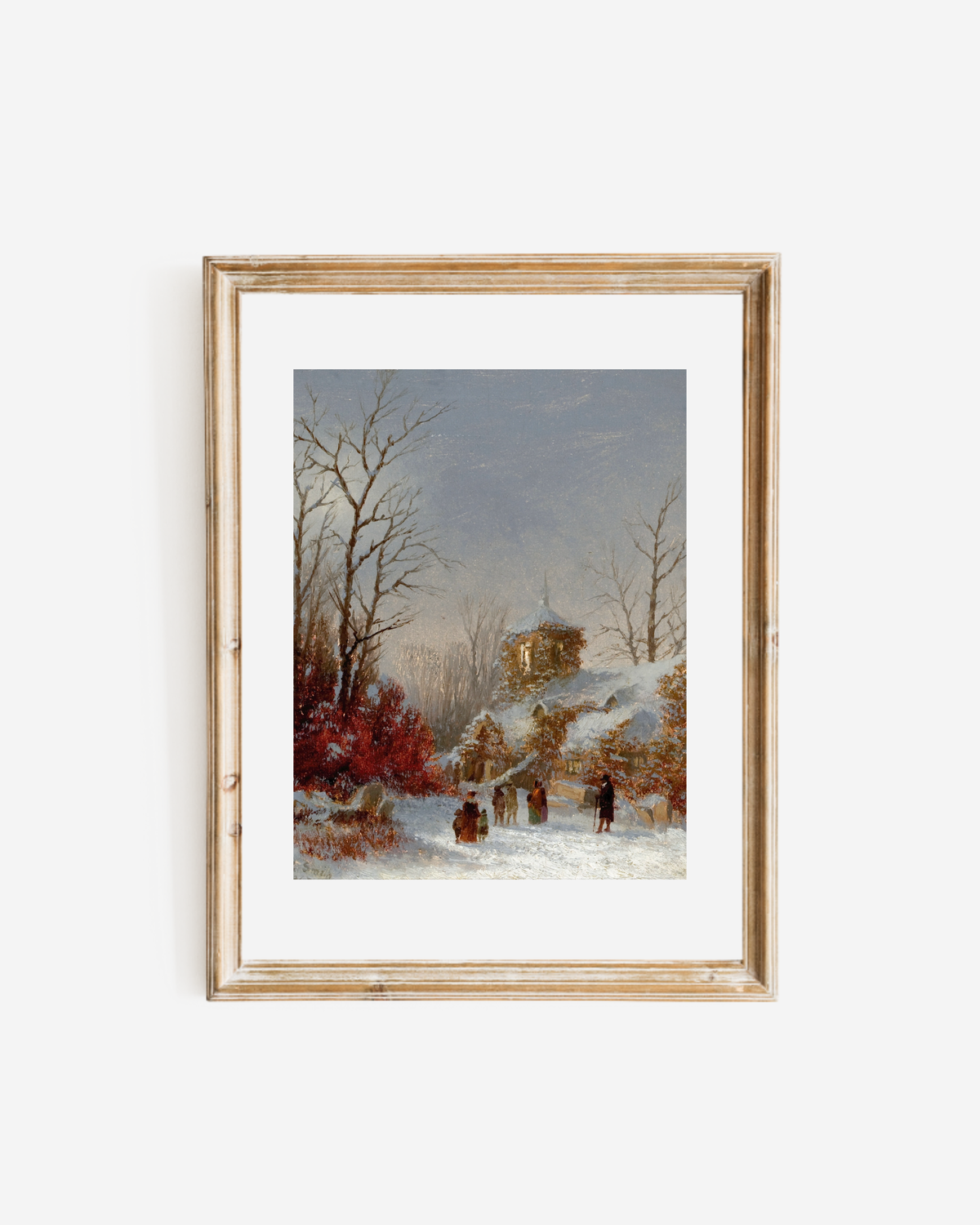 Christmas Service Antique Art Print