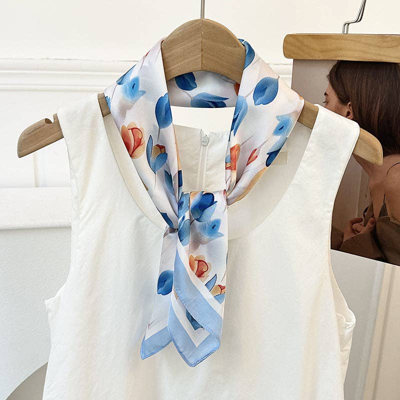 Neck Tie Square Scarf _AL-931148: Orange