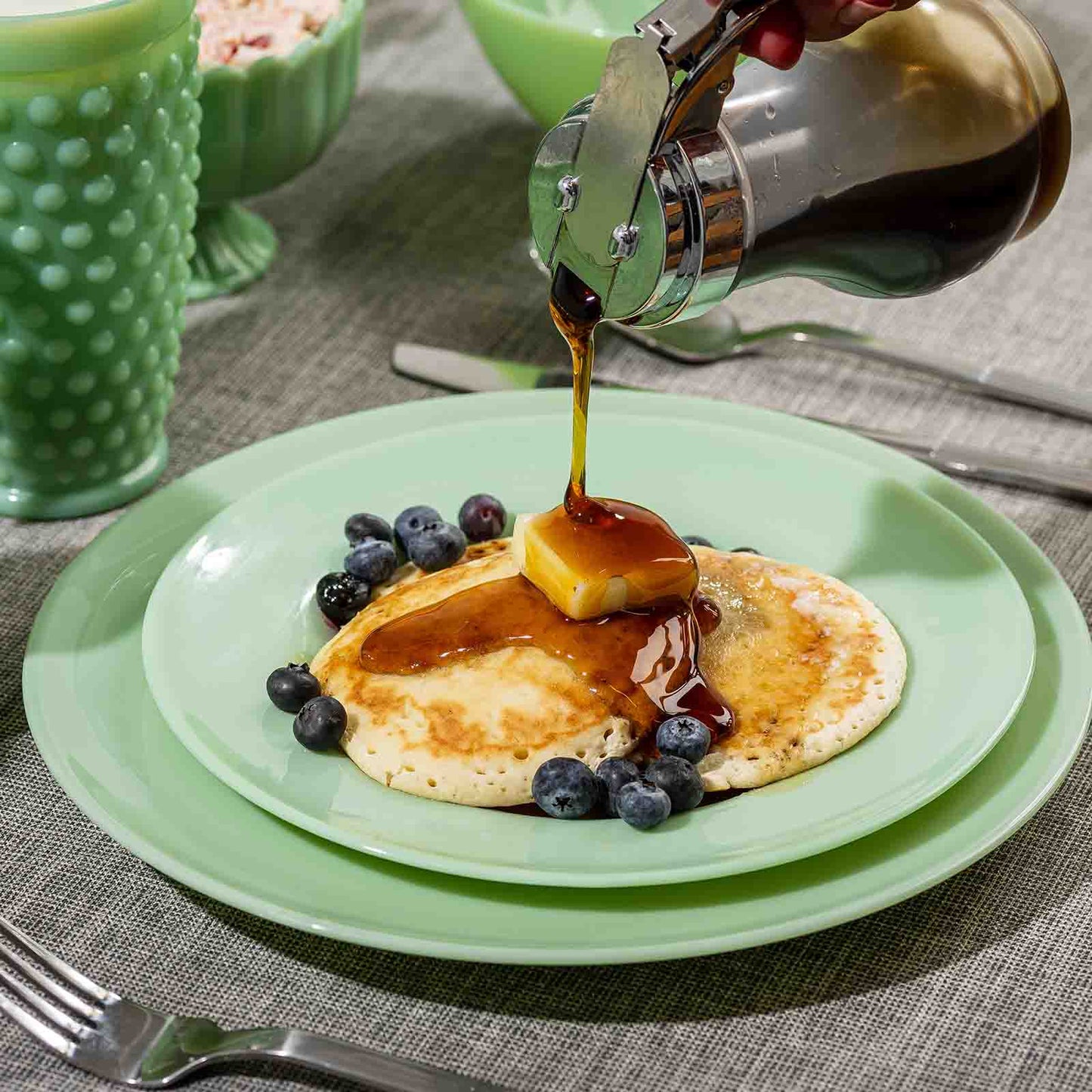 8" Round Side Plate-Jadeite Glass Collection™