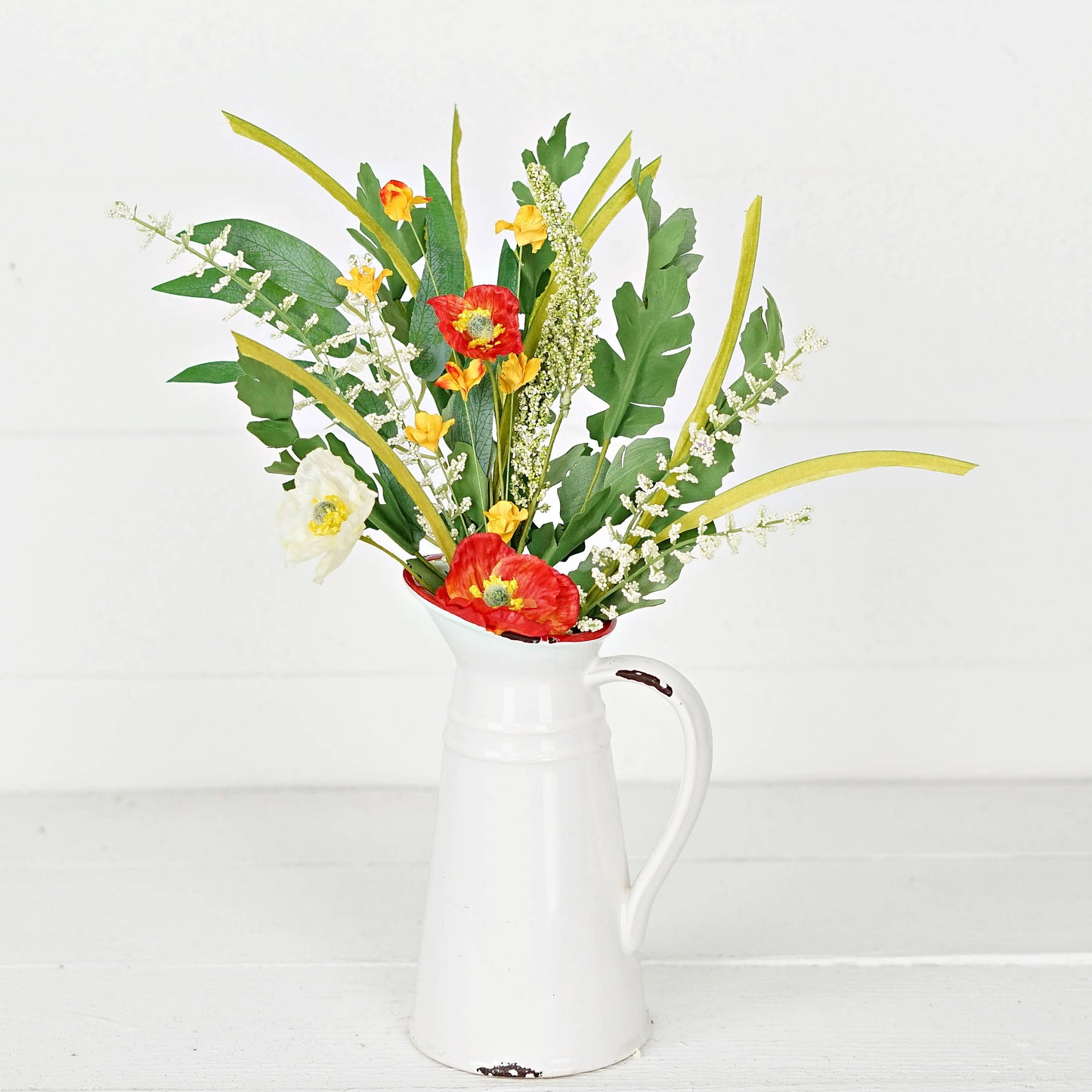 16in Bush-Orange Cream Poppy Garden