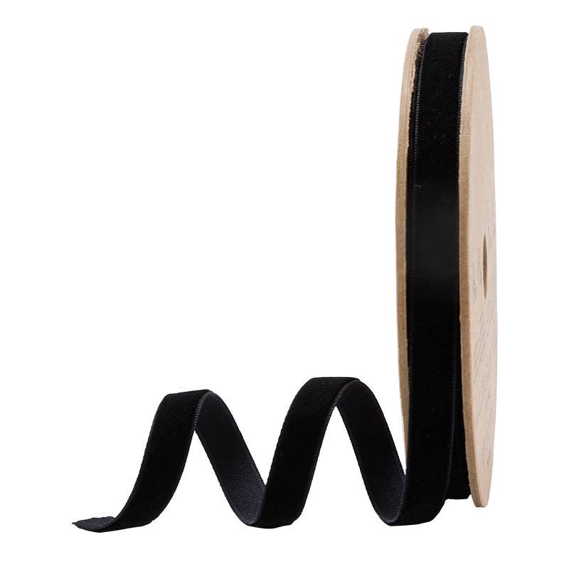 16 Colors | 3/8" Velvet Ribbon | 10 Yard Roll