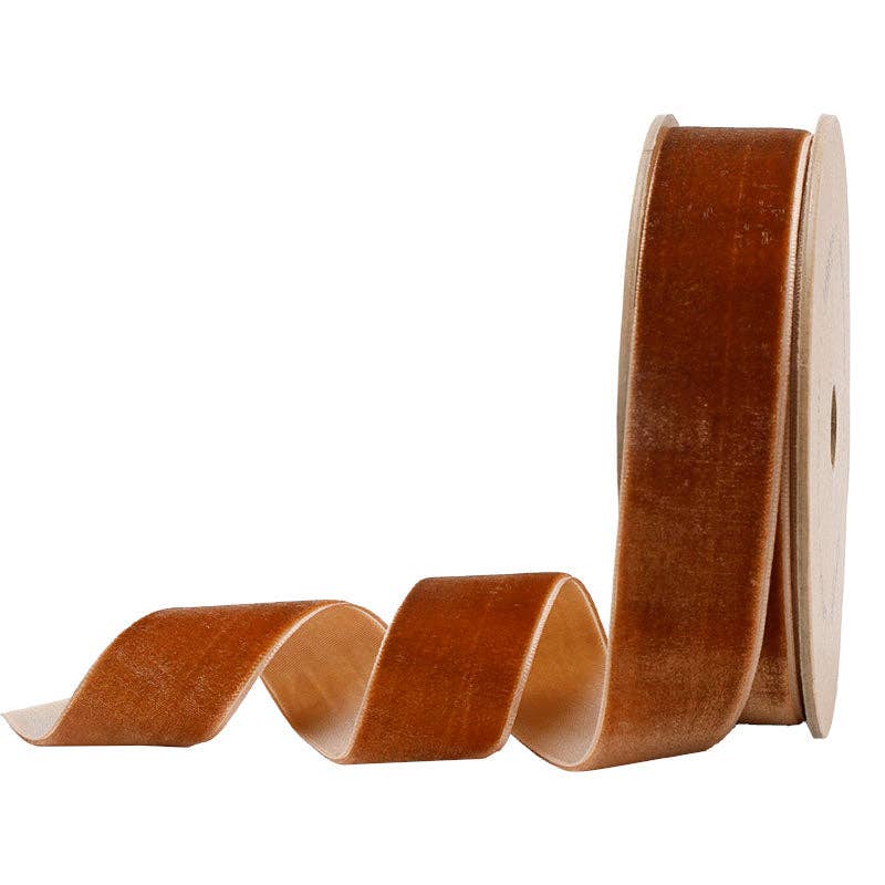 16 Colors | 1" Velvet Ribbon | 10 Yard Roll