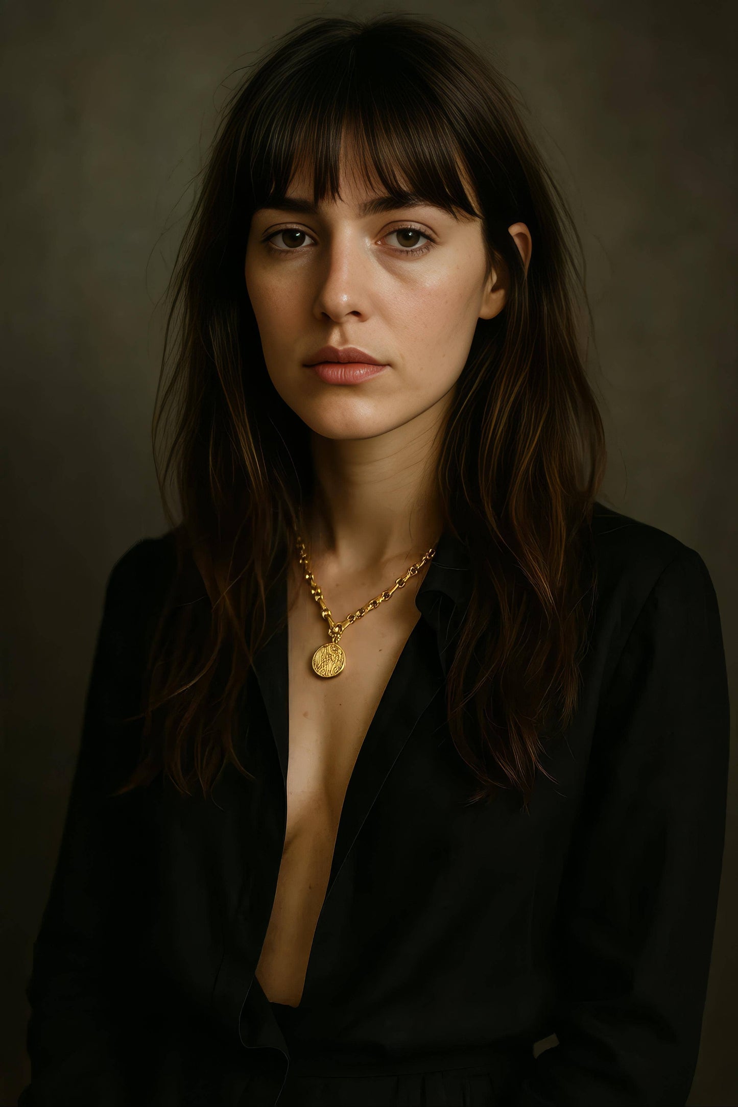 Josephine Recycled Brass Sailor Clasp Chain Necklace: Silver