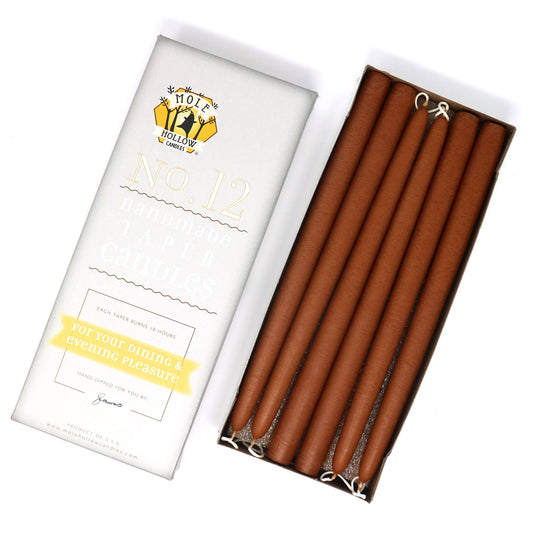 12" Pumpkin Taper Candles