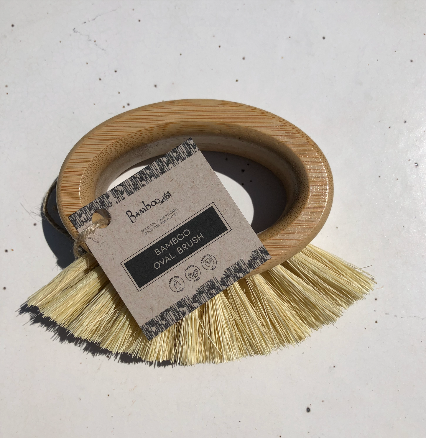 Bamboo Oval Vegetable Cleaning Brush | Kitchen Bestseller