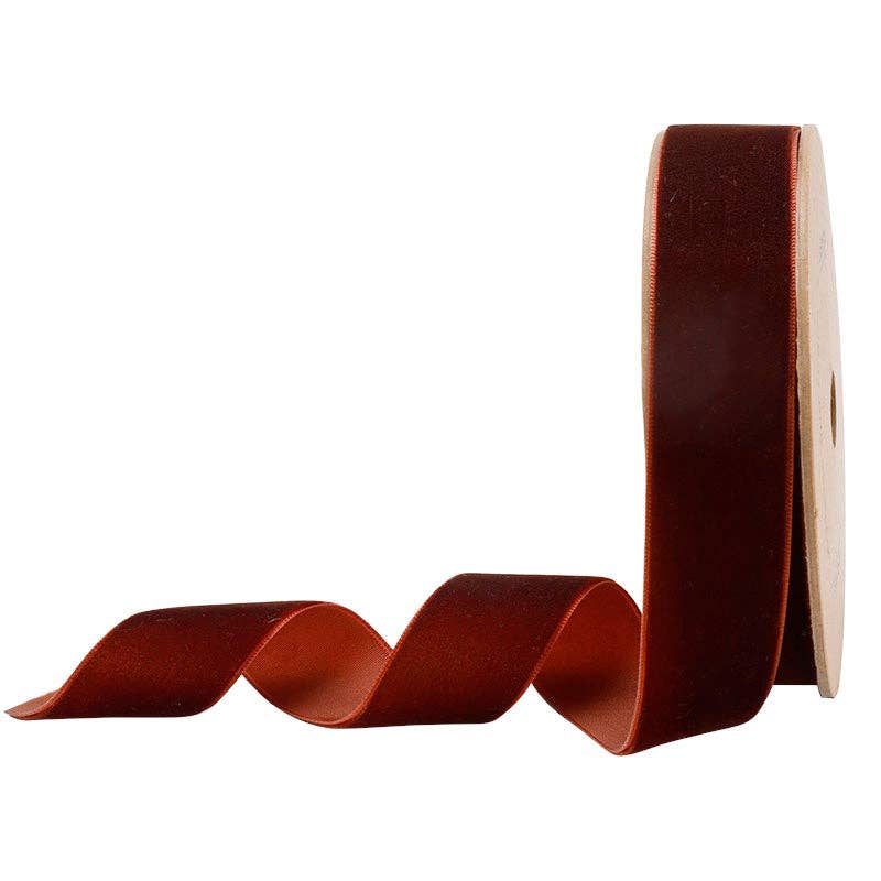 16 Colors | 1" Velvet Ribbon | 10 Yard Roll