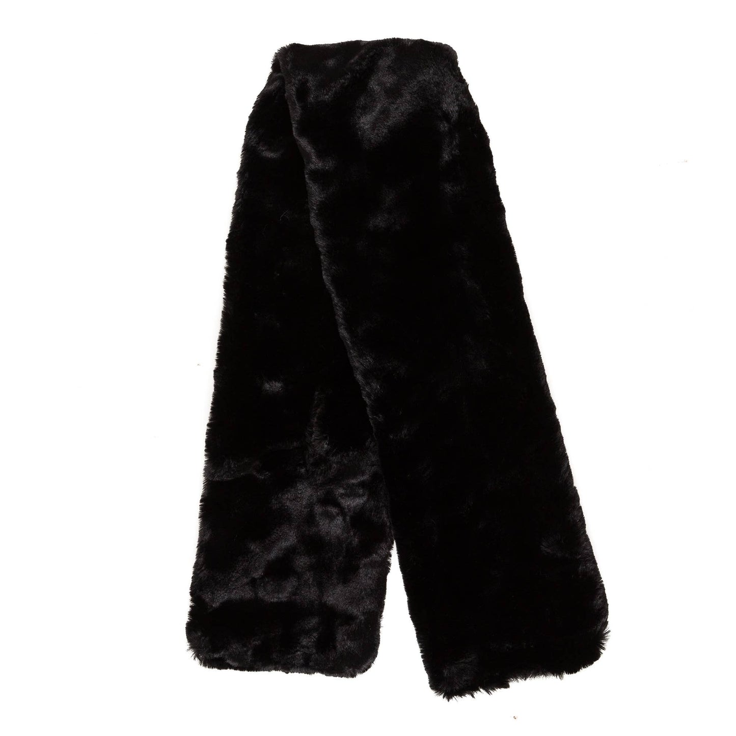 black- Faux Fur Scarves