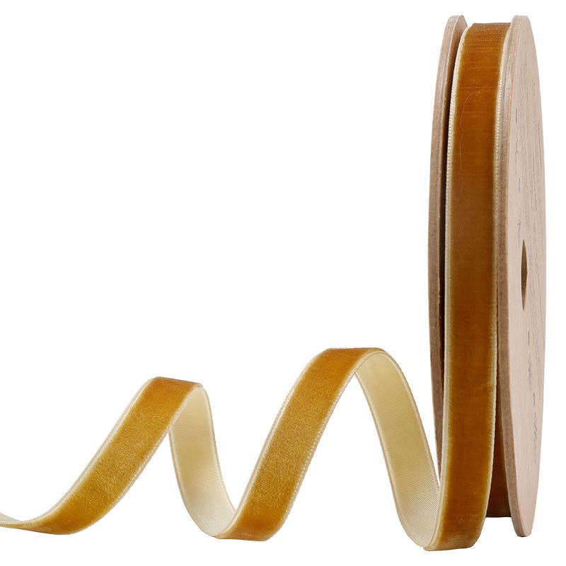 16 Colors | 3/8" Velvet Ribbon | 10 Yard Roll