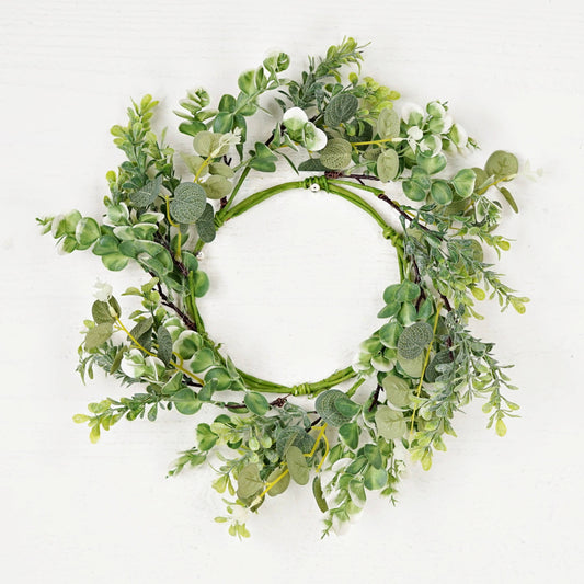 (6.5)Wreath-Spring Mix Eucalyptus