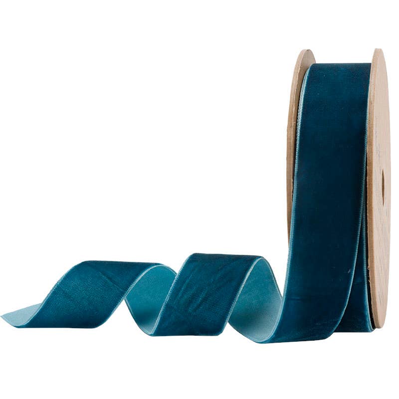 16 Colors | 1" Velvet Ribbon | 10 Yard Roll