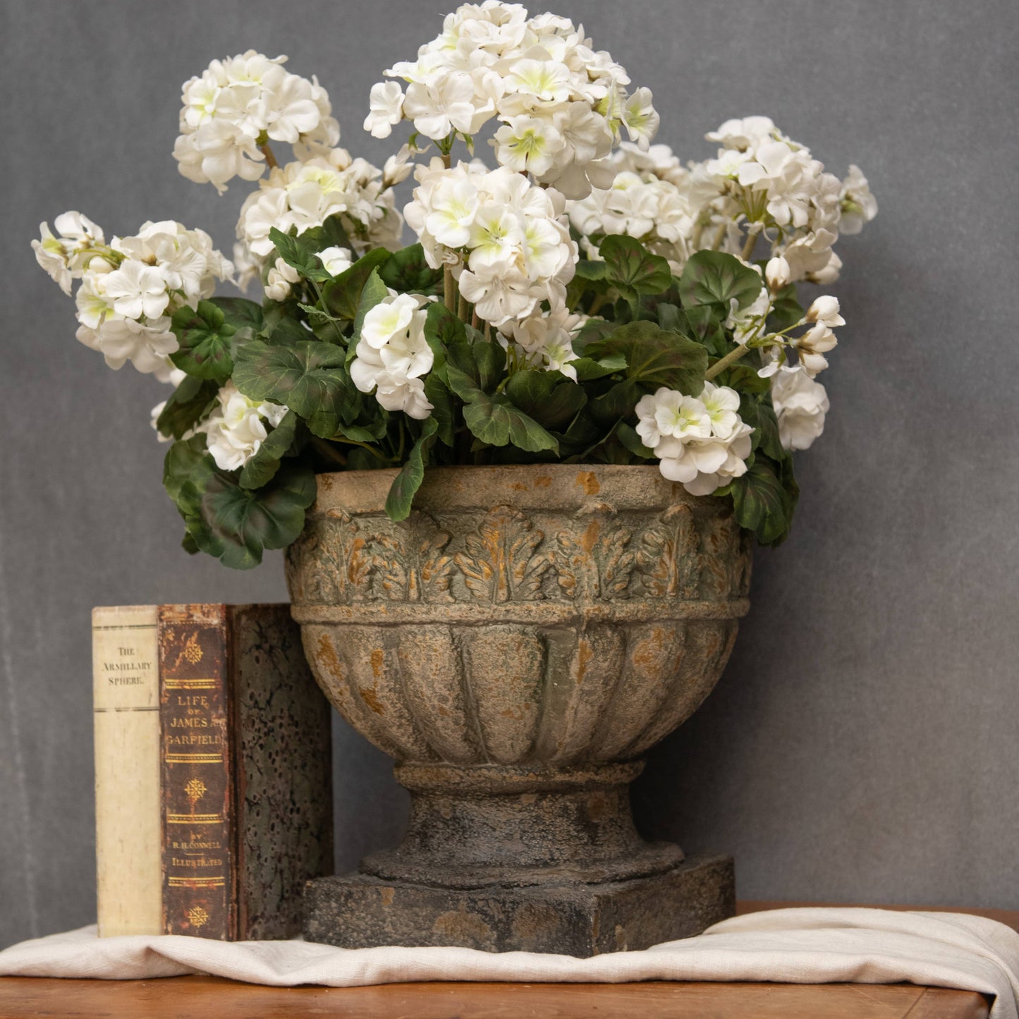 11.5" ETCHED LEAF PLANTER