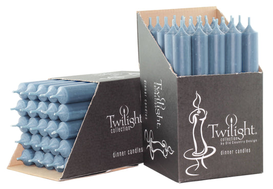 Blue Grey 10" Dinner Candles