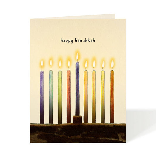 Hanukkah Candles - Hanukkah Card