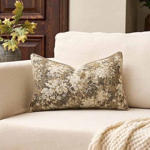 Beige Tapestry Pillow