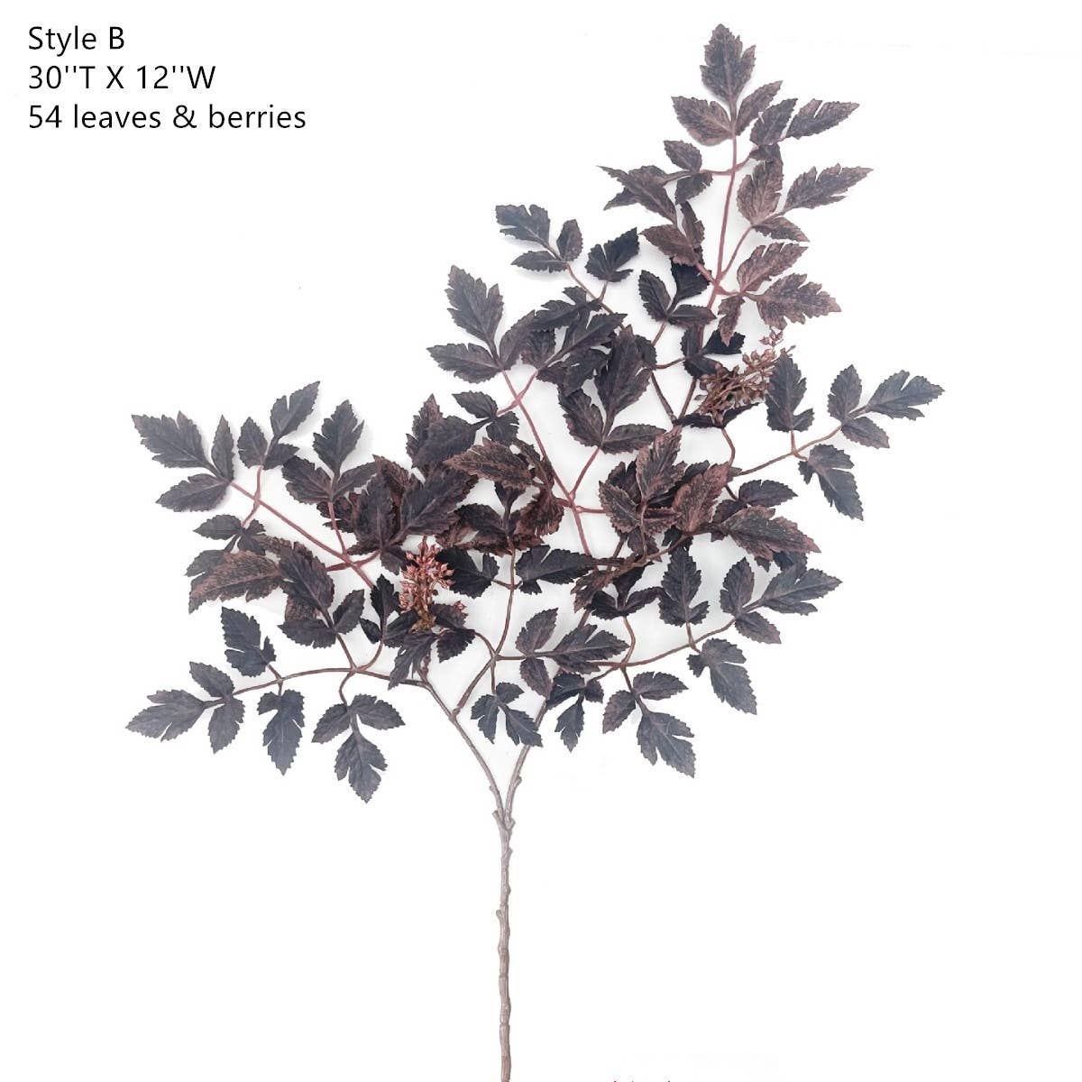 Plum Fake Cimicifuga Ramosa Leaves Branches : Style B