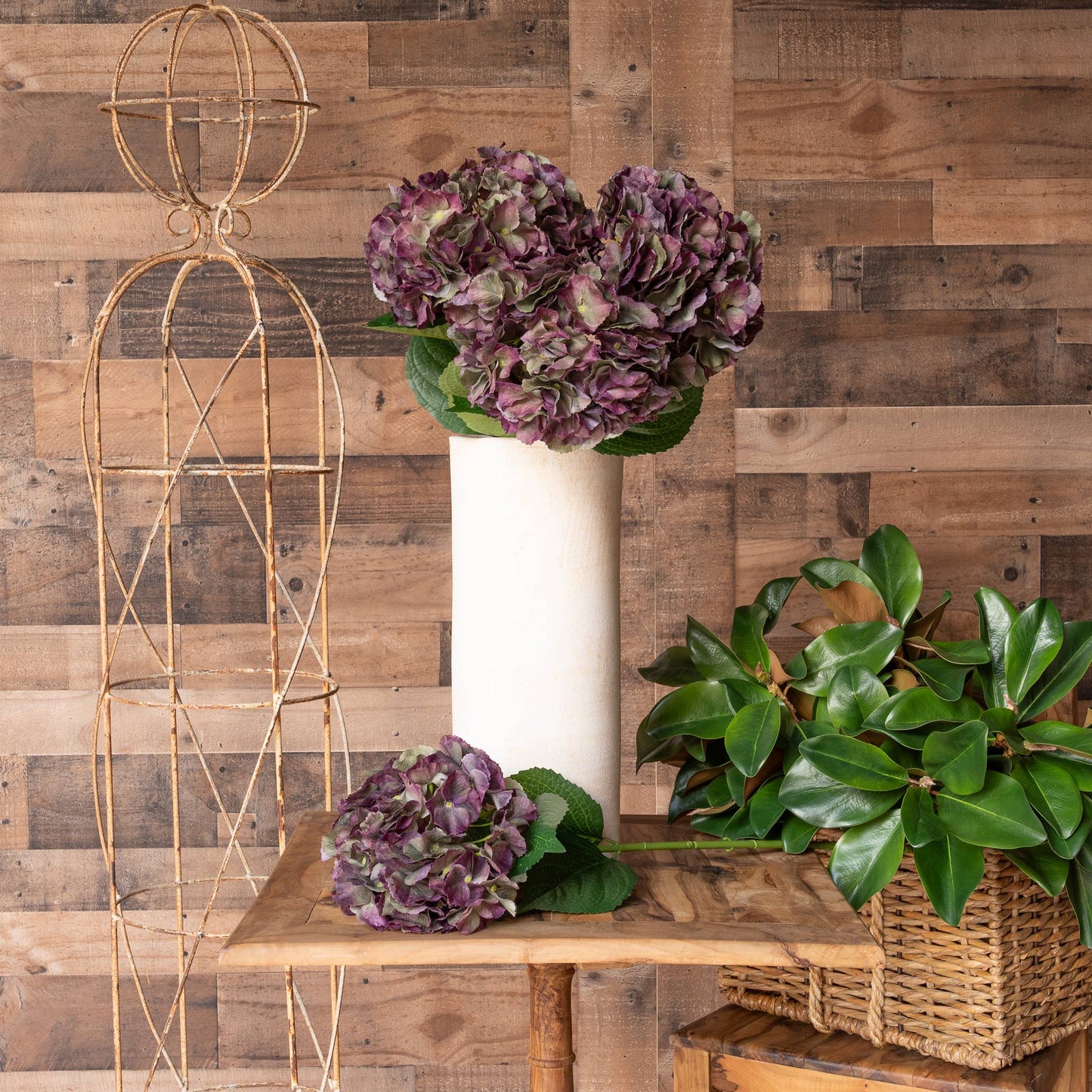 29 Inch - Antique Burgundy Hydrangea