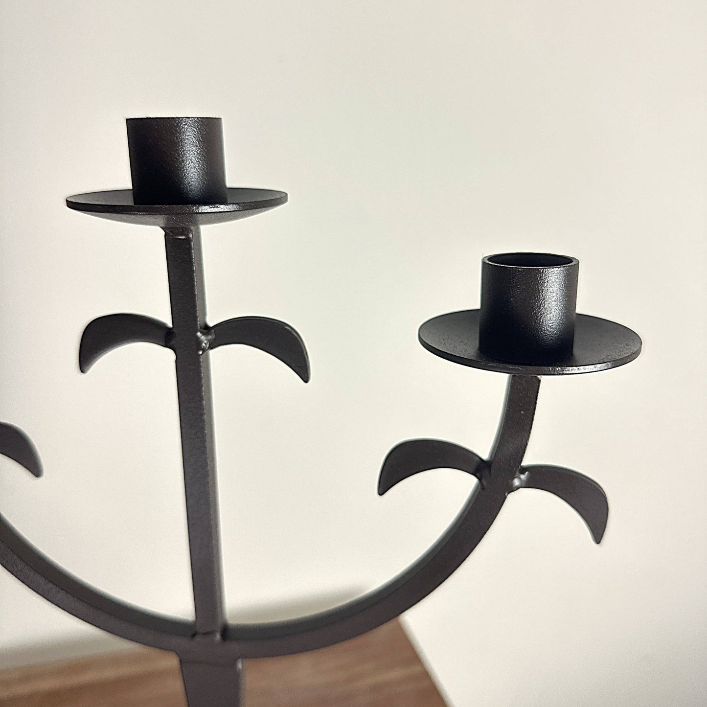 Iron Metal Rusted Candelabra
