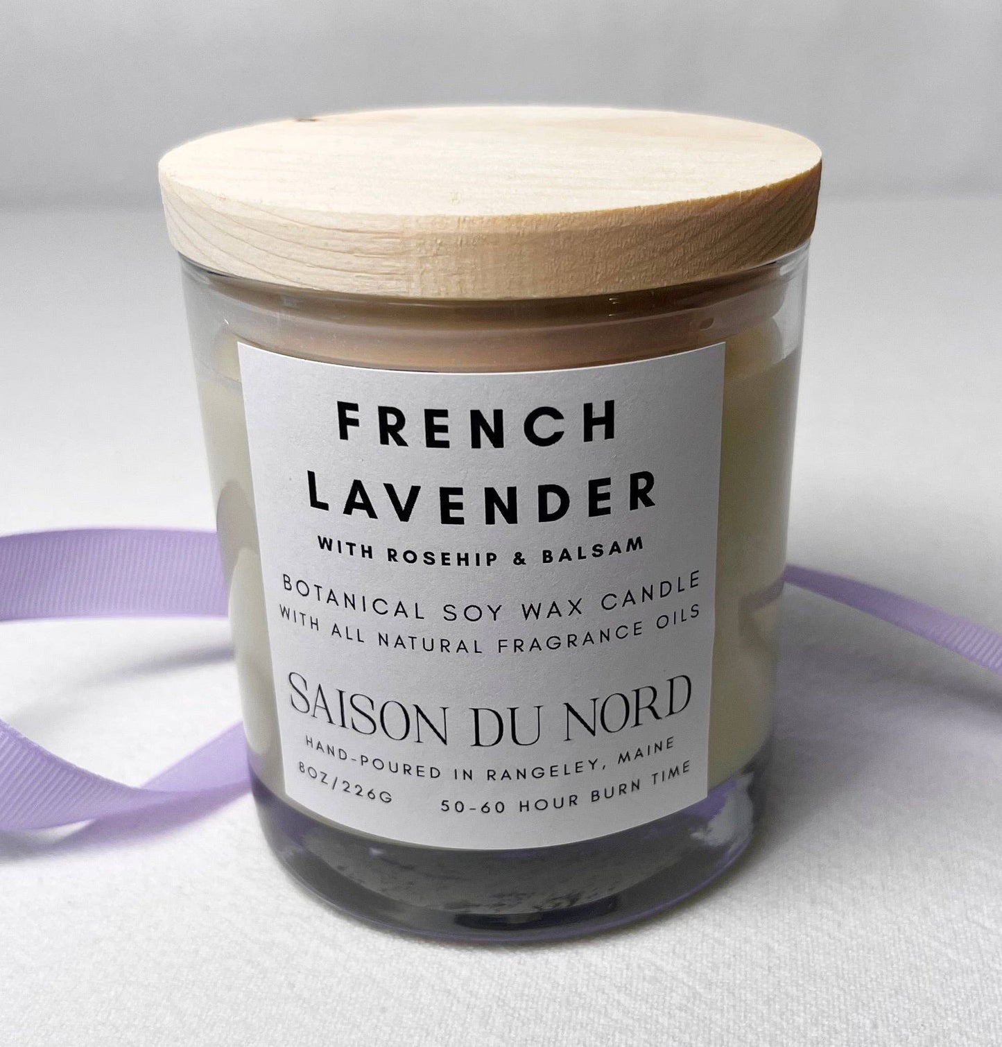 French Lavender Soy Wax Candle: 8oz Jar