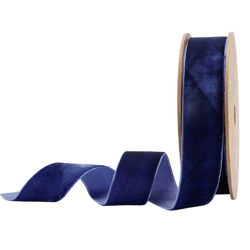 16 Colors | 1" Velvet Ribbon | 10 Yard Roll