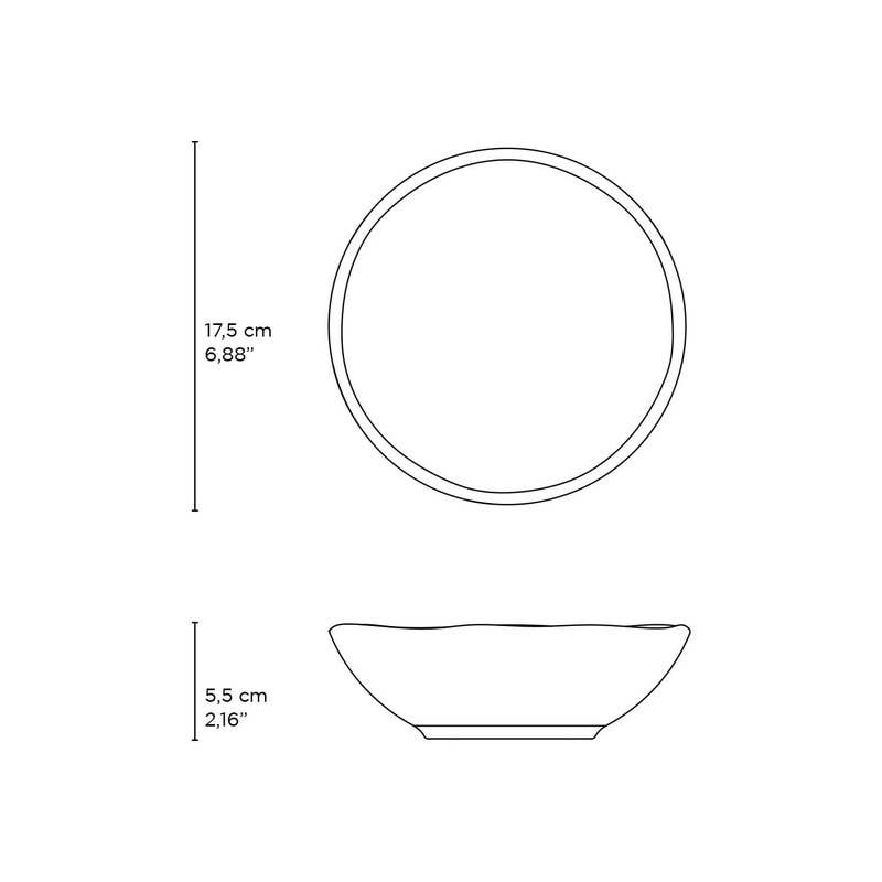 Cereal Bowl Amber Stoneware 17.6 Oz: Yellow / Stoneware