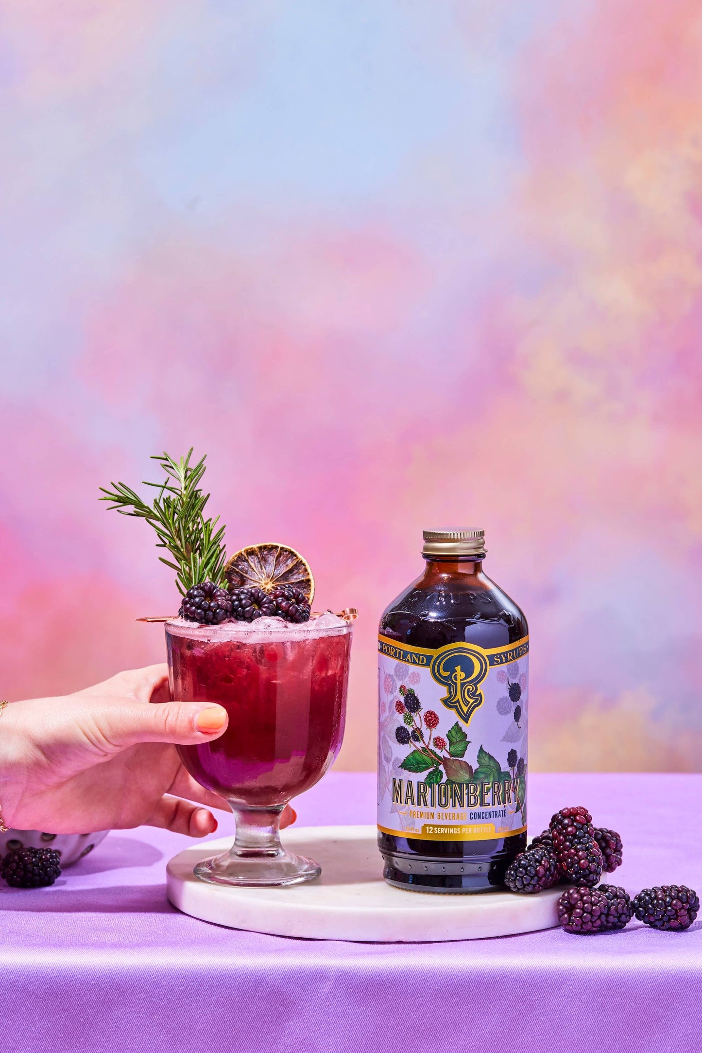 Marionberry Syrup 12oz - cocktail / mocktail beverage mixer