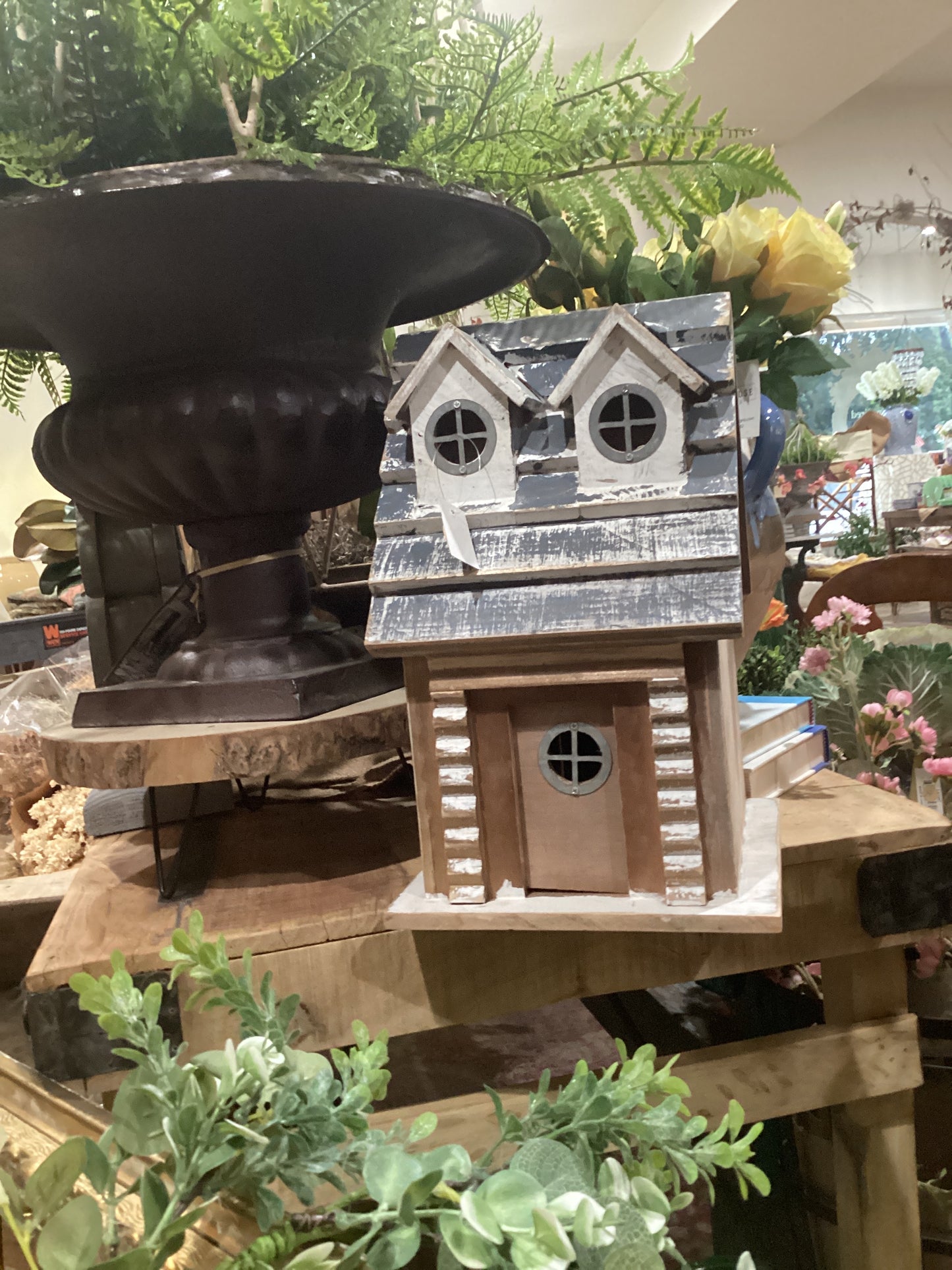 Wood birdhouse