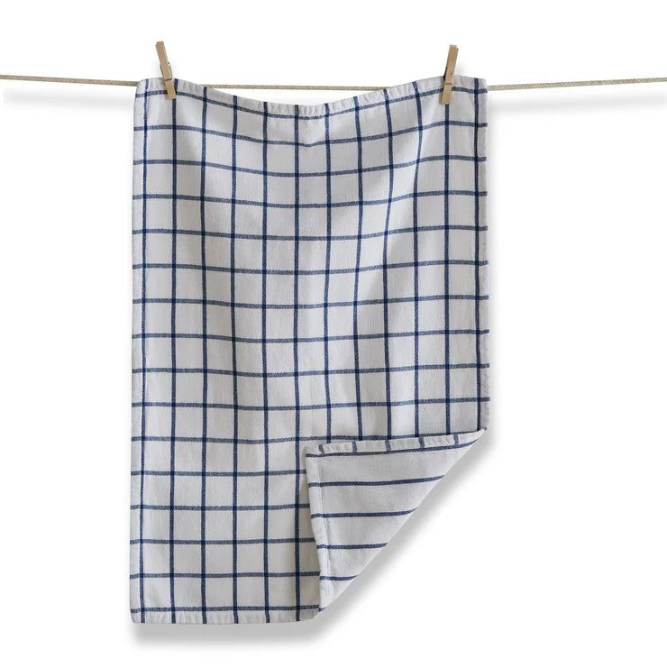Classic Double Cloth Dishtowel Set (Red & Blue)