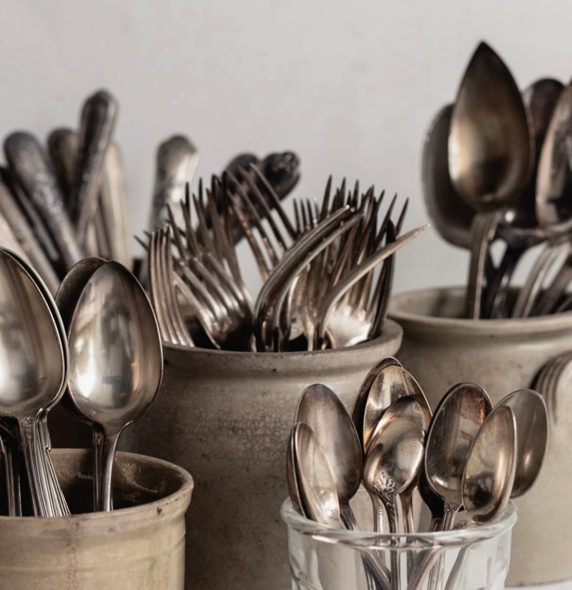Silver flatware