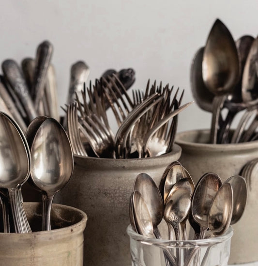 Silver flatware