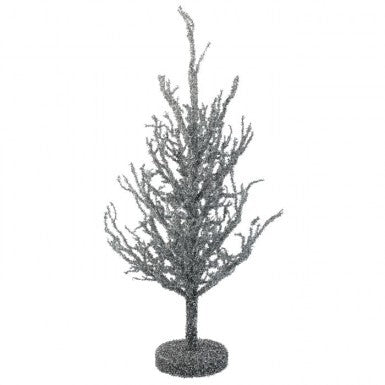 FROST TWIG TREE W/GLITTER BASE- 24" WINTER