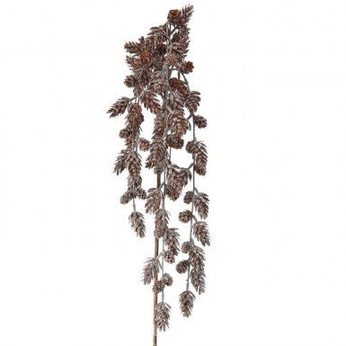 PINE CONE HANGING- 46" PL MINI FROSTY SPRAY