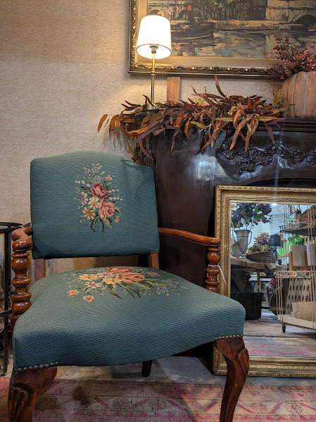 Vintage Needlepoint Chair