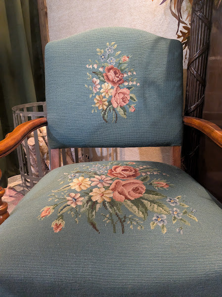 Vintage Needlepoint Chair