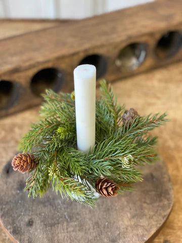 white spruce candle ring "7