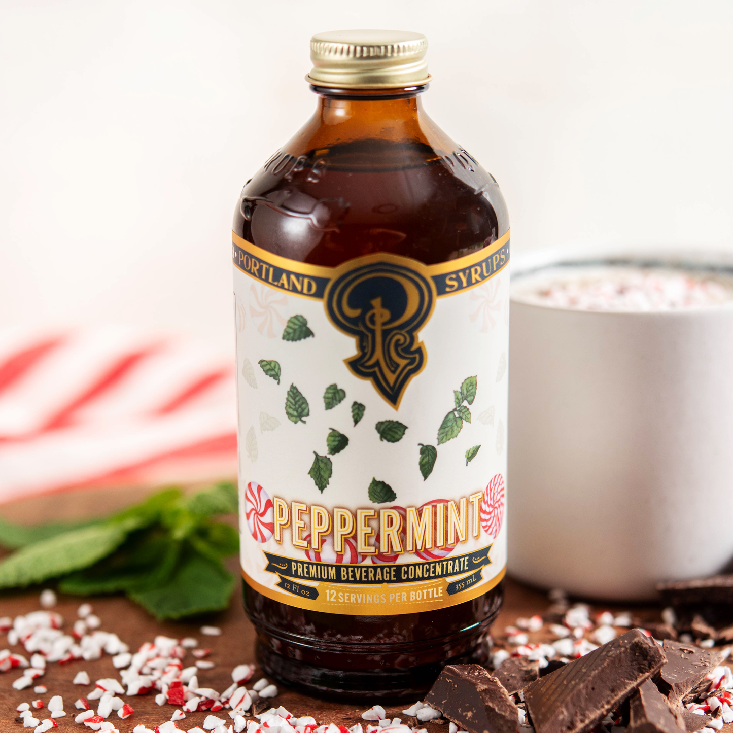 Peppermint Syrup 3.4 oz - cocktail / mocktail beverage mix
