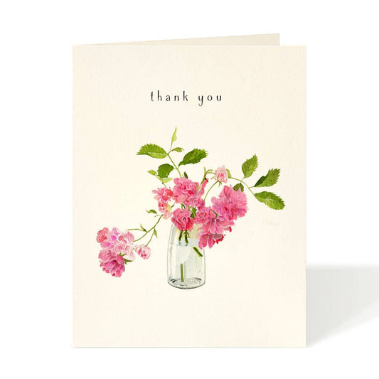 Wild Roses -- Thank You Card