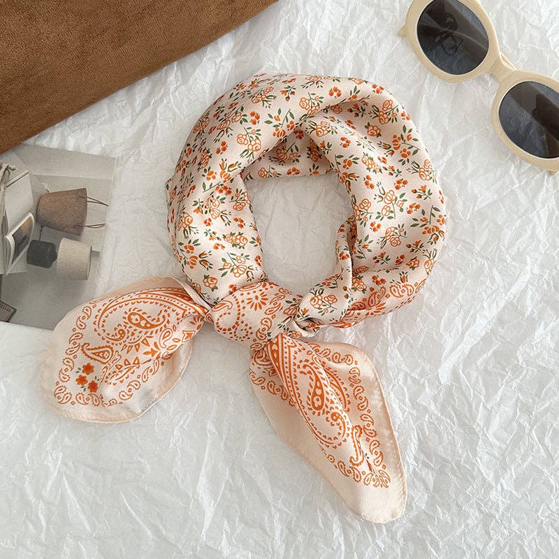 Neck Tie Square Scarf _AL-931148: Green