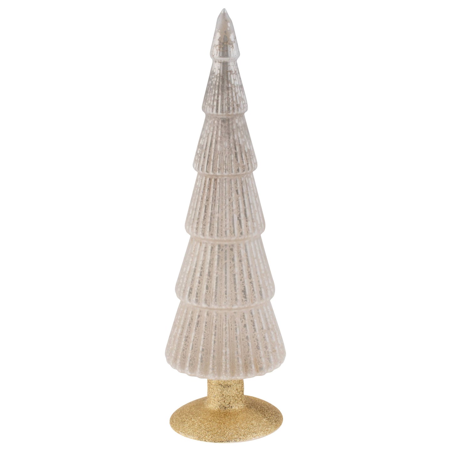 Fluted Mercury Glass Tree: Light Pink