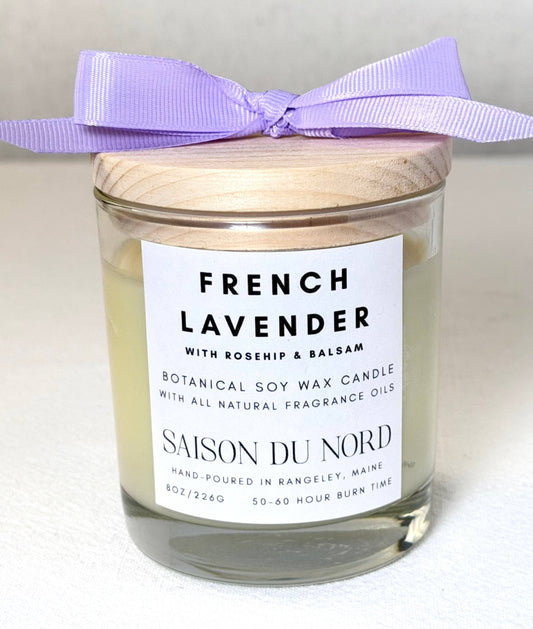 French Lavender Soy Wax Candle: 8oz Jar