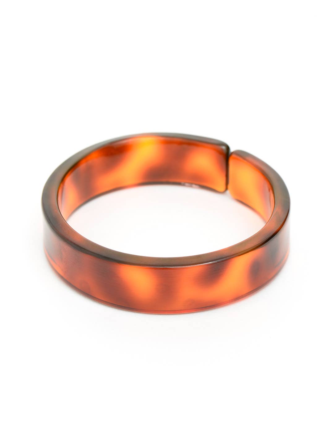 Party Resin Acrylic Stacking Bangle Bracelet: Plum