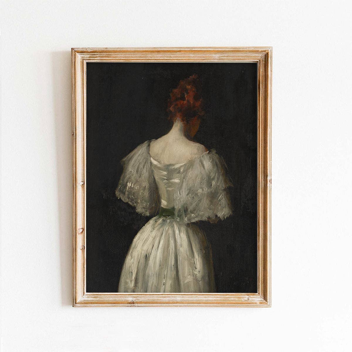 Woman's Back Vintage Art Print: 11x14