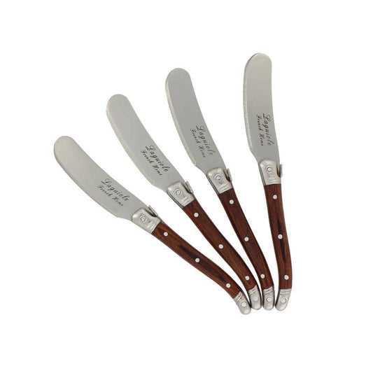 Laguiole 4-Piece Spreader Set with Pakkawood Handles