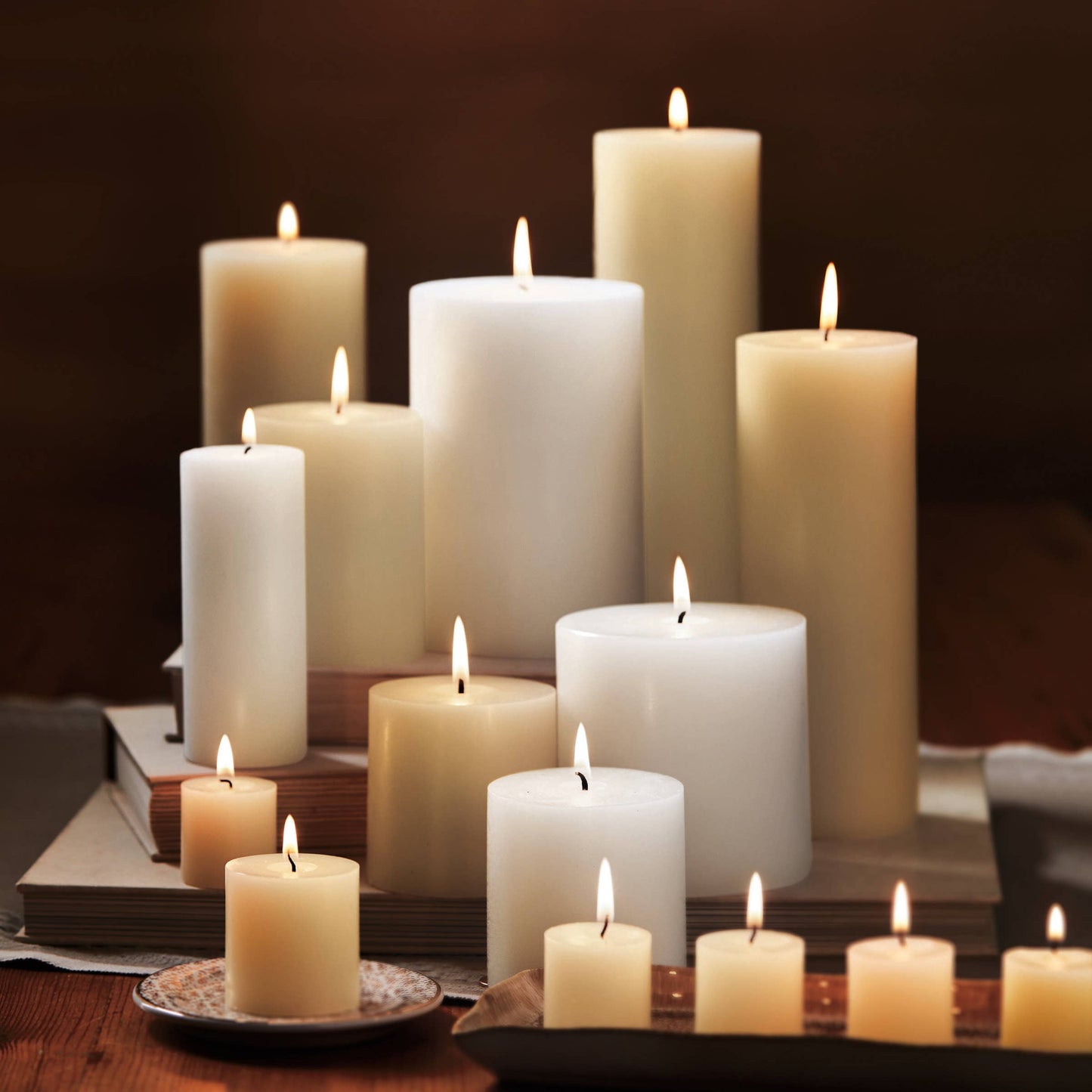 Color Studio Pillar Candle 3X6 Ivory Wax Everyday